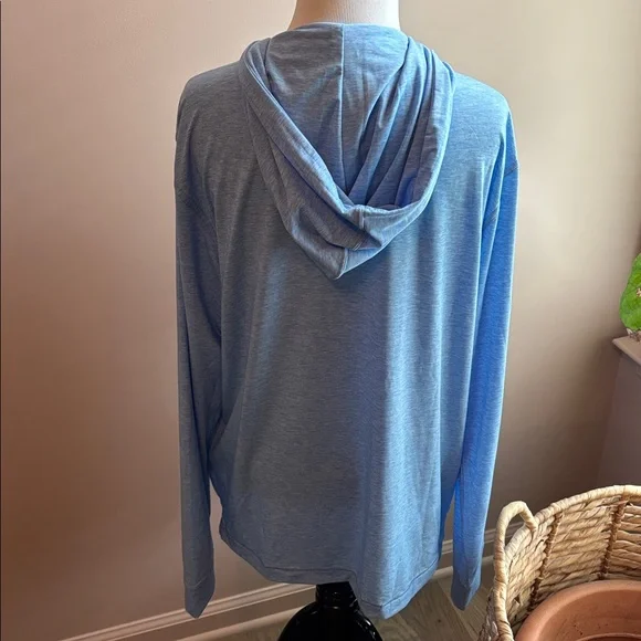 JOHNNIE O Welsey Performance 1/4 Zip Hoodie in Mailblu Size Medium MSRP $128.00 - Picture 5 of 9